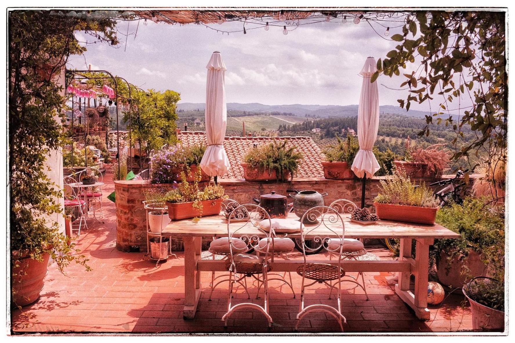 Le Terrazze Del Chianti B&B Residenza D'Epoca E Di Charme San Donato in Poggio Dış mekan fotoğraf